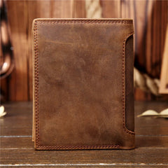 Genuine Leather Wallet for Men Mini Money Bags Short Purse Credit Card Holder