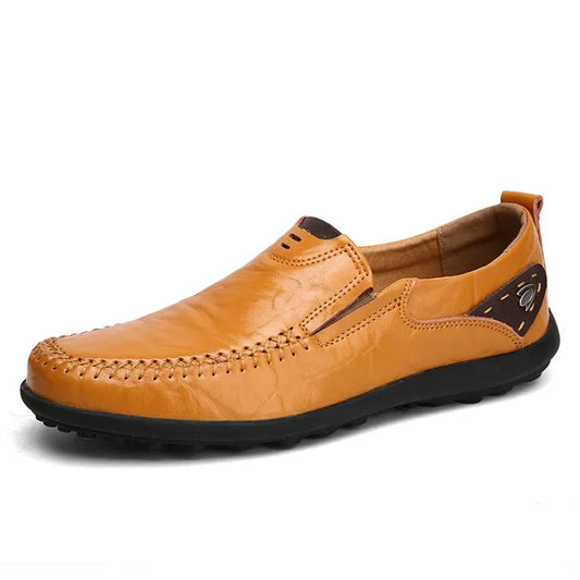 Men's Genuine Leather Loafers Comfortable Moccasins Breathable