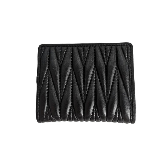 Leather Pleated Design Wallet for Women