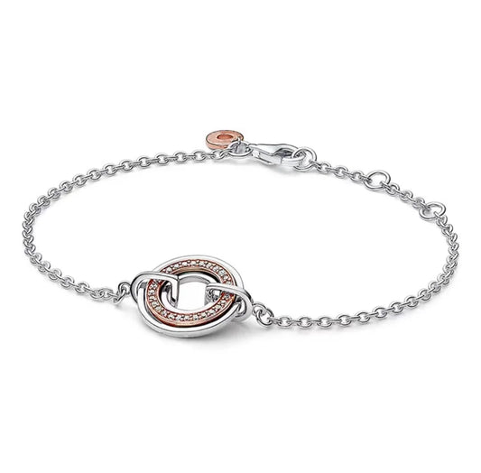 Sterling silver tennis bracelet suitable for original beautifully designed bead DIY fashion jewelry gifts
