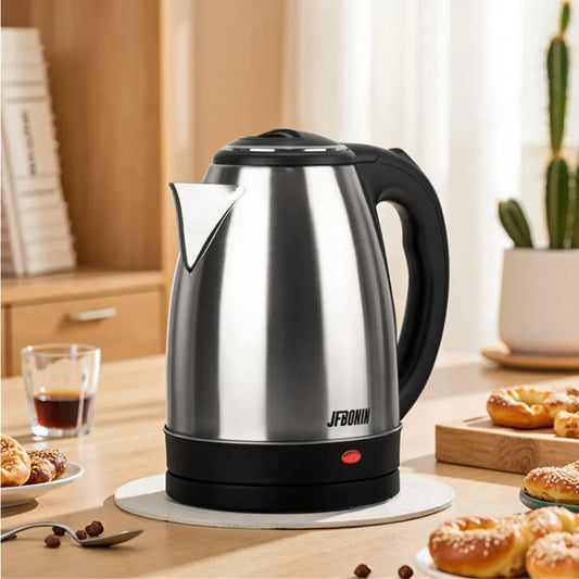 Stainless Steel Electric Kettle 1.8L 220V Silver Black
