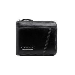 Men’s Leather Wallet Luxury Purse Zipper Card Holders