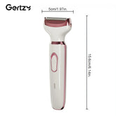 4-in-1 Rechargeable Electric Razor for Women - Face, Nose, Legs, Underarm, Bikini Trimmer