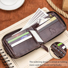 Men's leather multifunctional wallet