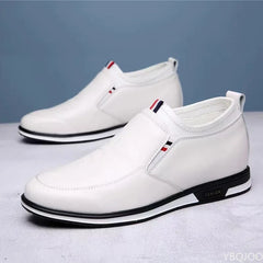 Men's Genuine Leather Loafers Breathable Business Cowhide Shoes