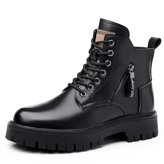 Men's Outdoor waterproof laceup genuine leather boots