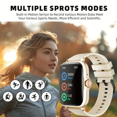 New smartwatch for men and women, rotating button, Bluetooth response, fitness and sports watch