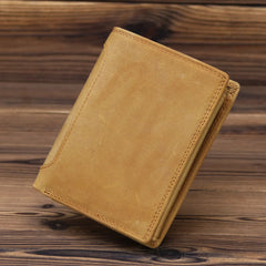 Genuine Leather Wallet for Men Mini Money Bags Short Purse Credit Card Holder