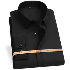 Men's High Quality Bamboo Fiber Long Sleeve Anti-wrinkle Shirt