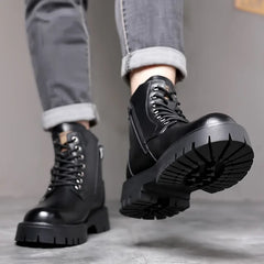 Men's Outdoor waterproof laceup genuine leather boots