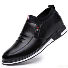 Men's Genuine Leather Loafers Breathable Business Cowhide Shoes