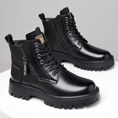 Men's Outdoor waterproof laceup genuine leather boots
