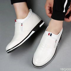 Men's Genuine Leather Loafers Breathable Business Cowhide Shoes
