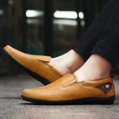 Men's Genuine Leather Loafers Comfortable Moccasins Breathable
