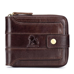 Men's leather multifunctional wallet