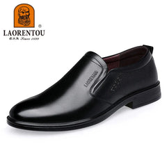 Men's genuine leather casual cowhide breathable soft sole versatile business shoes