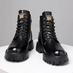 Men's Outdoor waterproof laceup genuine leather boots