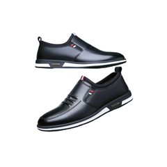 Men's Genuine Leather Loafers Breathable Business Cowhide Shoes