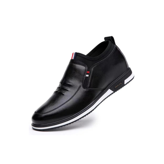 Men's Genuine Leather Loafers Breathable Business Cowhide Shoes