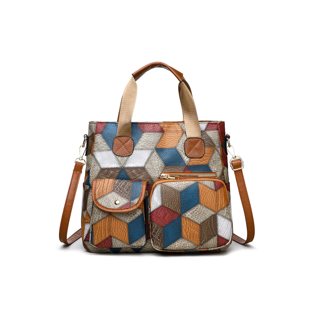 Women's Vintage Leather Crossbody Handbag – Chic Large-Capacity Purse