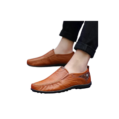 Men's Genuine Leather Loafers Comfortable Moccasins Breathable