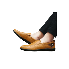Men's Genuine Leather Loafers Comfortable Moccasins Breathable