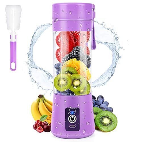 Portable Mini Electric 6 Blade Juicer Blender USB Charging