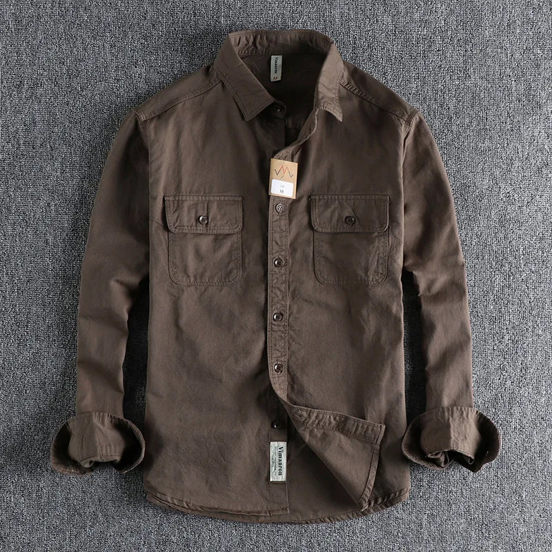 Retro Formal Shirts for Men, 100% Pure Cotton