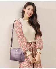 Luxury Designer Female Leather Purse and Handbag
