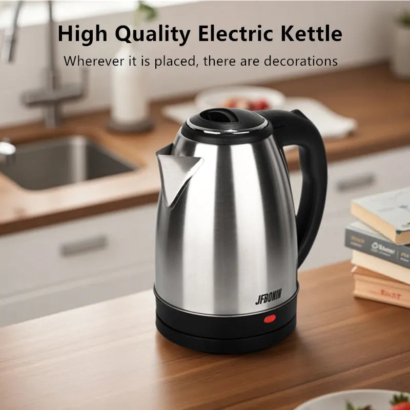 Stainless Steel Electric Kettle 1.8L 220V Silver Black