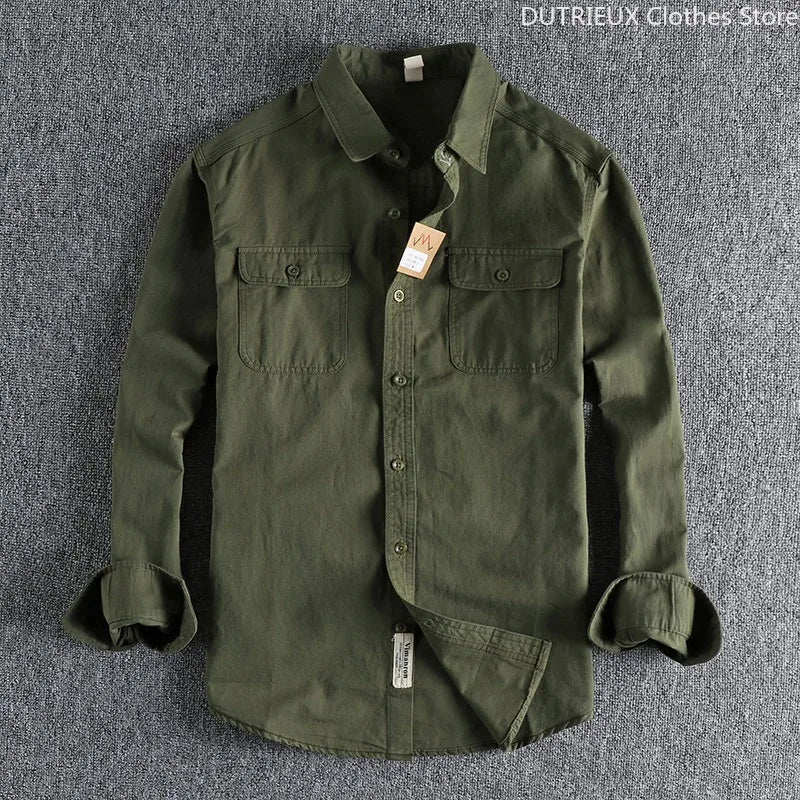 Retro Formal Shirts for Men, 100% Pure Cotton