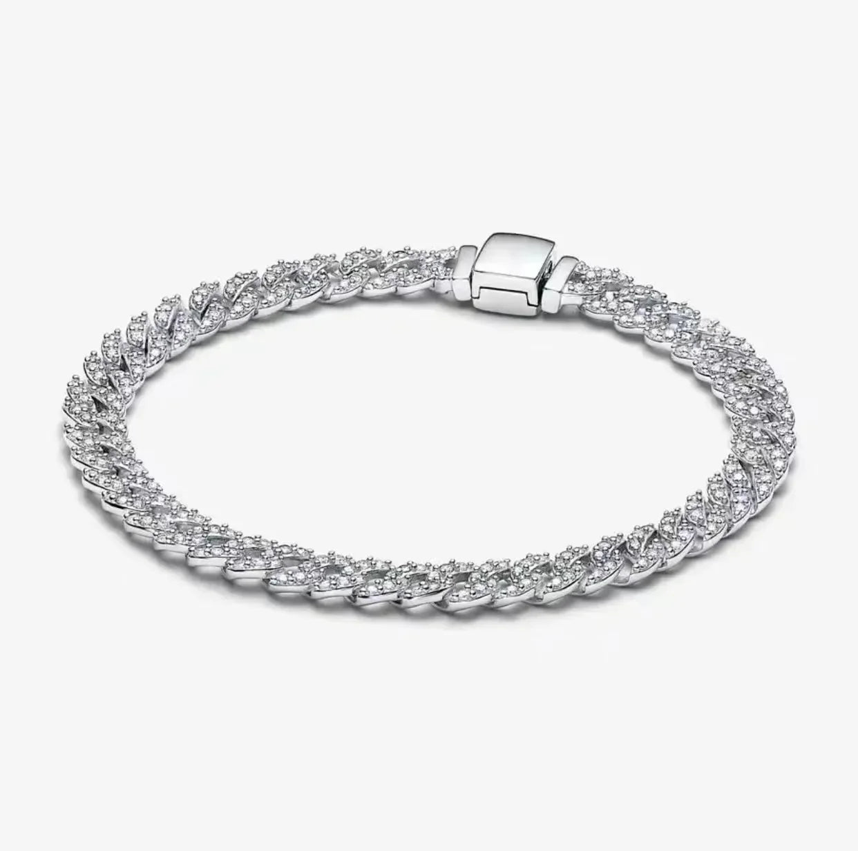 Sterling silver tennis bracelet suitable for original beautifully designed bead DIY fashion jewelry gifts