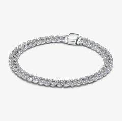 Sterling silver tennis bracelet suitable for original beautifully designed bead DIY fashion jewelry gifts