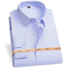 Men's High Quality Bamboo Fiber Long Sleeve Anti-wrinkle Shirt