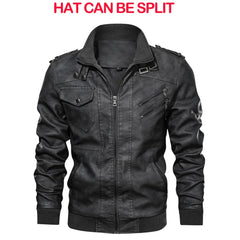 KB New Men's Leather Jackets Autumn Casual Motorcycle PU Jacket