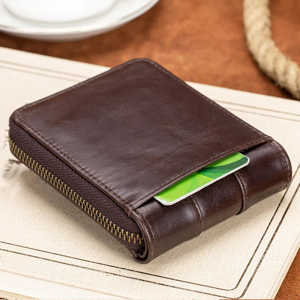 Men's leather multifunctional wallet