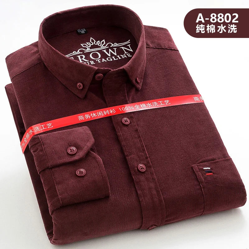 Cotton Corduroy Shirt for Men