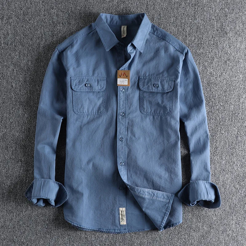 Retro Formal Shirts for Men, 100% Pure Cotton