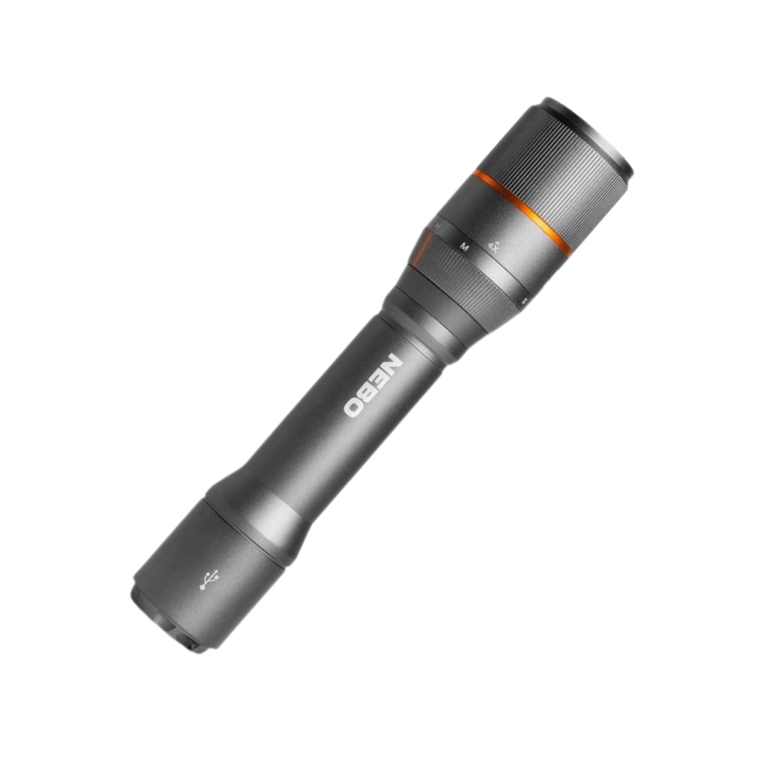 High-Power Rechargeable LED Flashlight – Long Range Tactical Torch